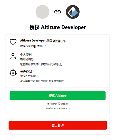 给予 Altizure developer 账号授权